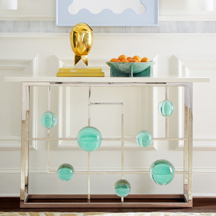 Globo Fretwork Console Jonathan Adler