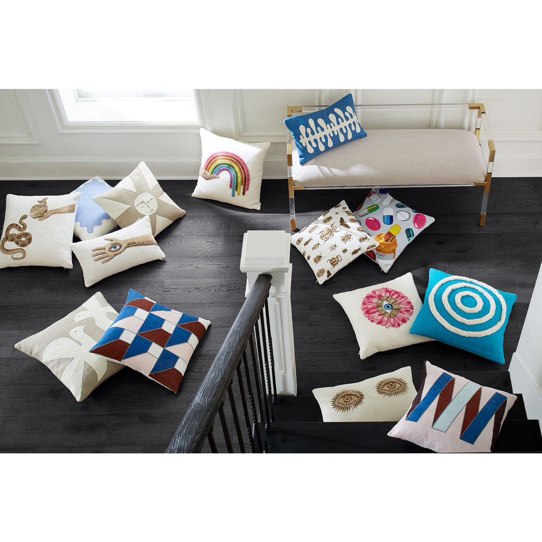 Muse Eyes Throw Pillow Jonathan Adler