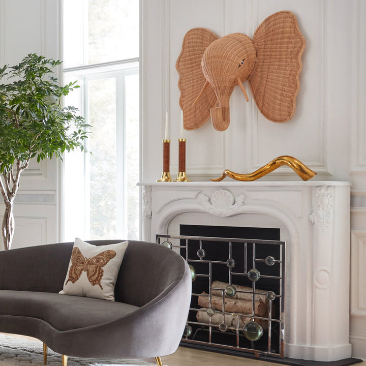 Wicker Elephant Jonathan Adler
