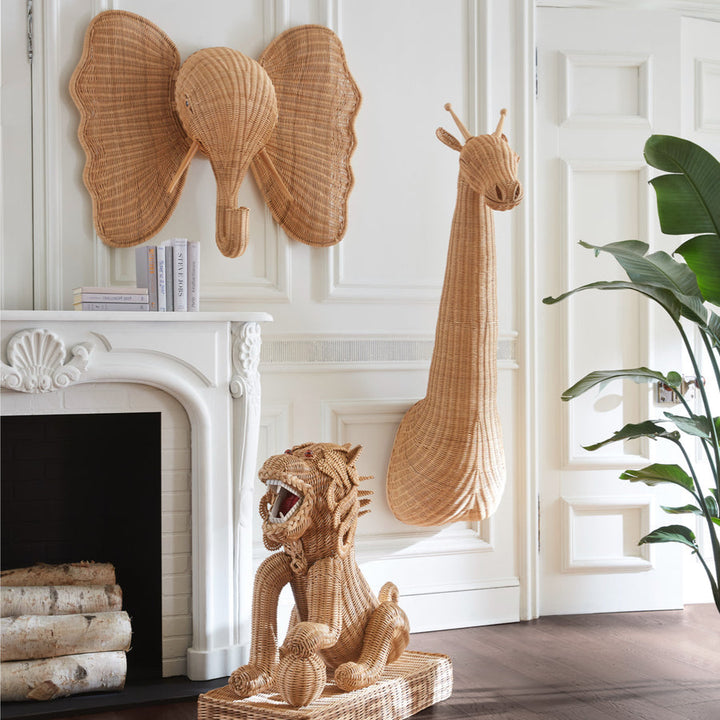 Wicker Elephant Jonathan Adler