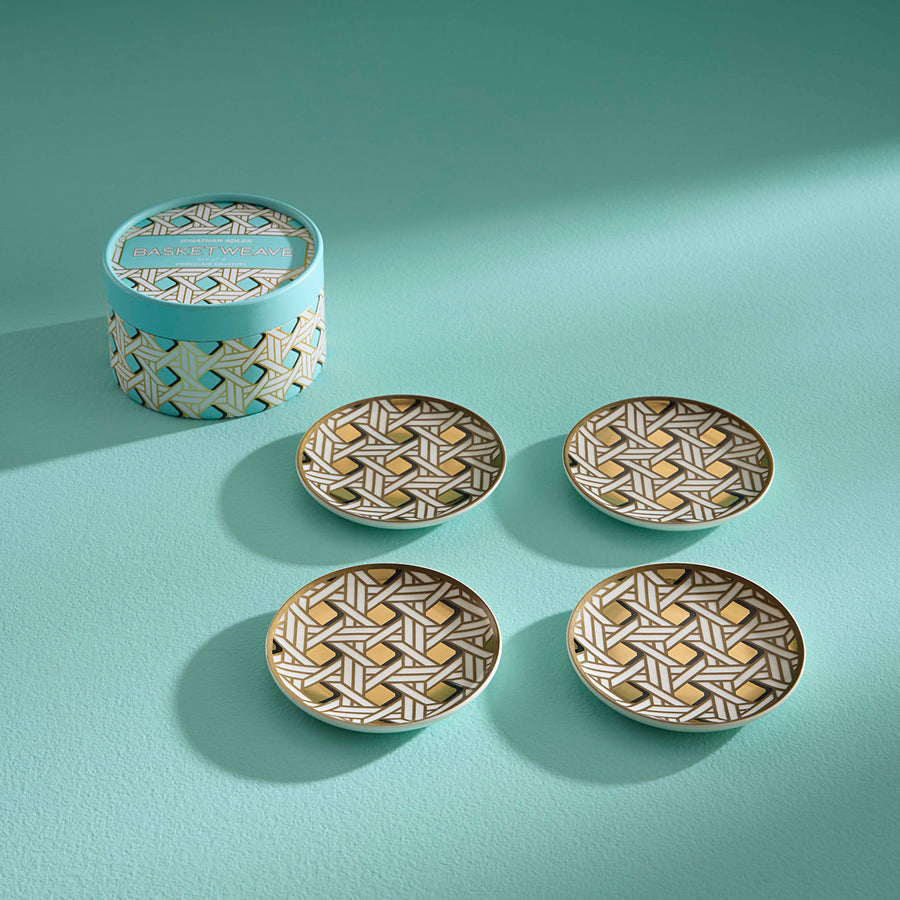 Basketweave Coasters Jonathan Adler