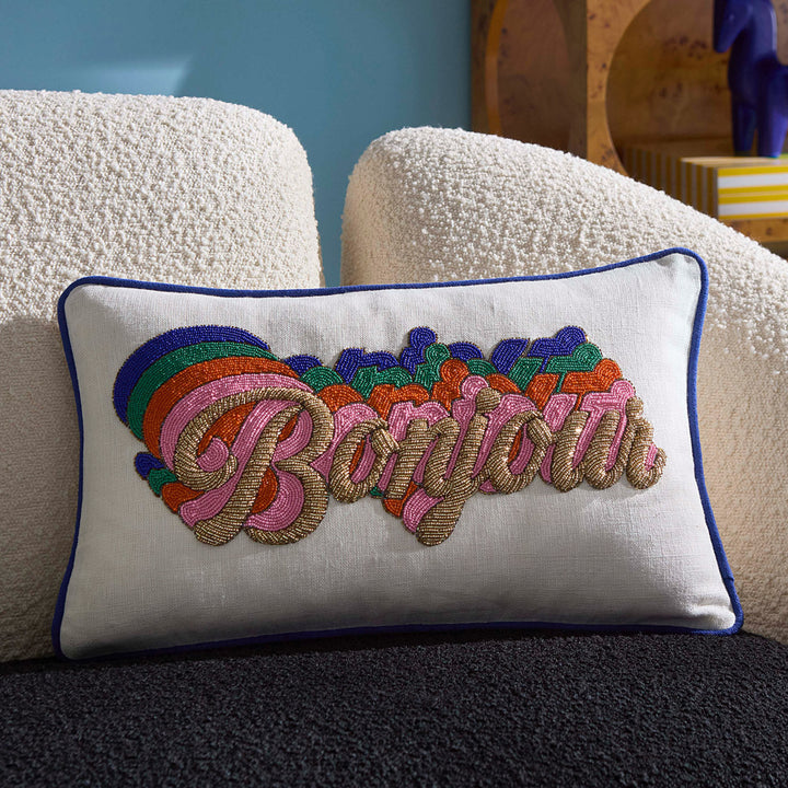 Bonjour Beaded Pillow Jonathan Adler