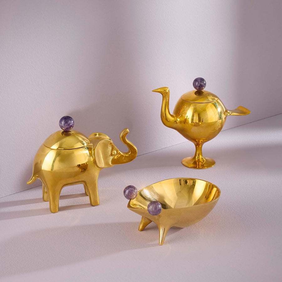 Brass Bird Box Jonathan Adler