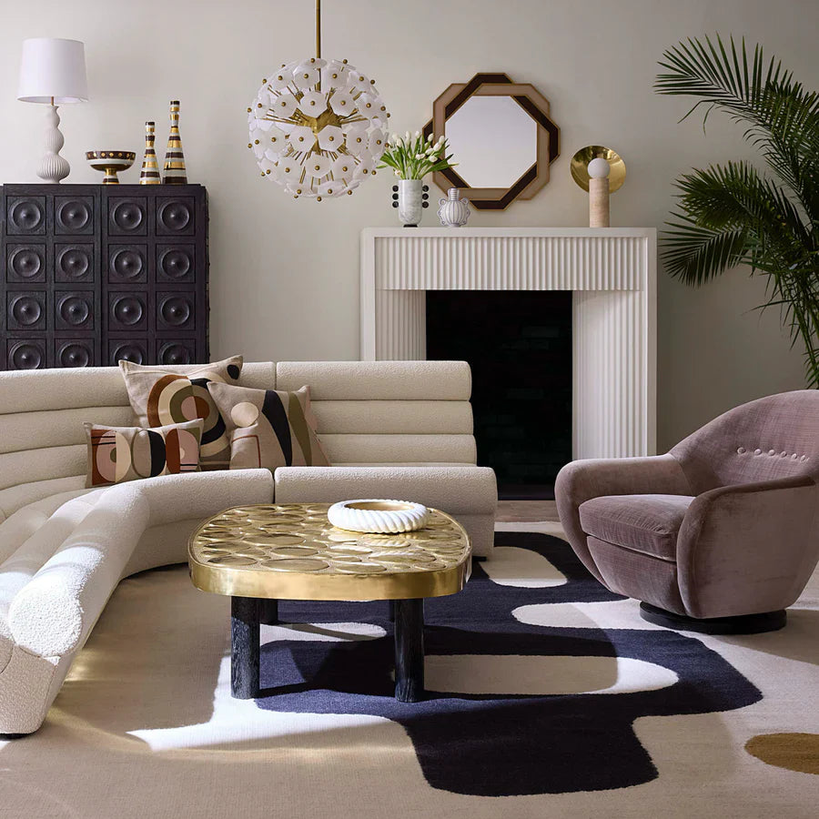 Halo Travertine Table Lamp Jonathan Adler