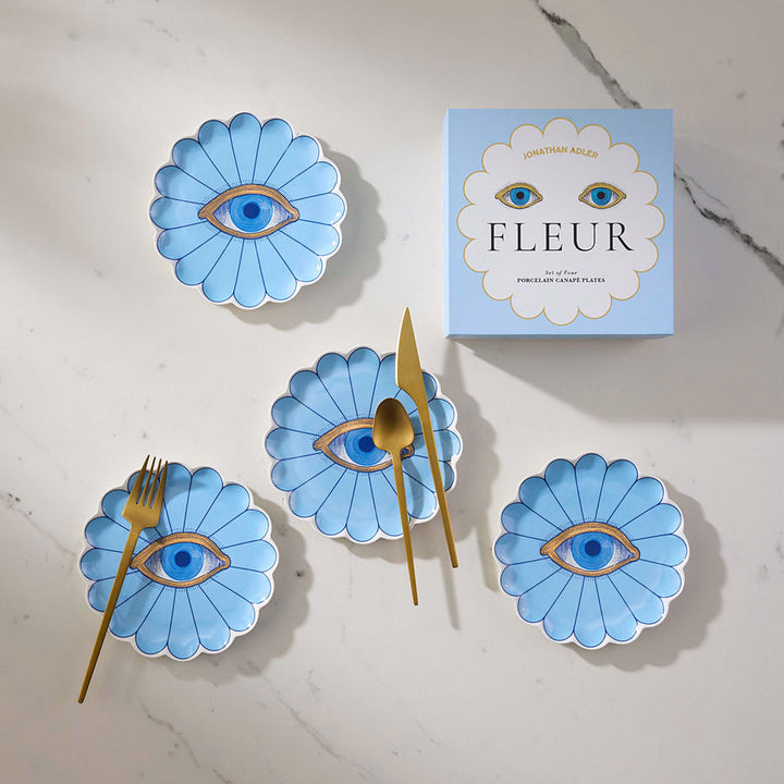 Fleur Canapé Plate Set Jonathan Adler
