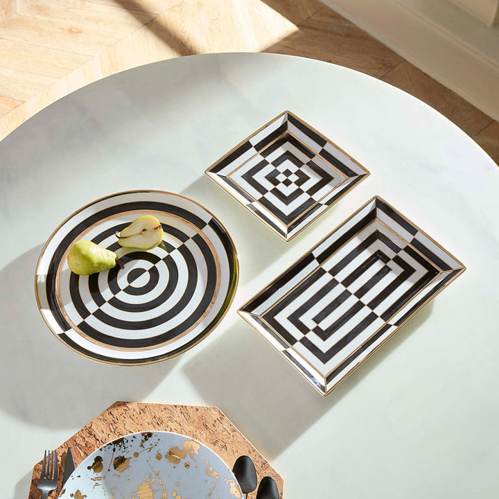 Op Art Square Serving Tray Jonathan Adler