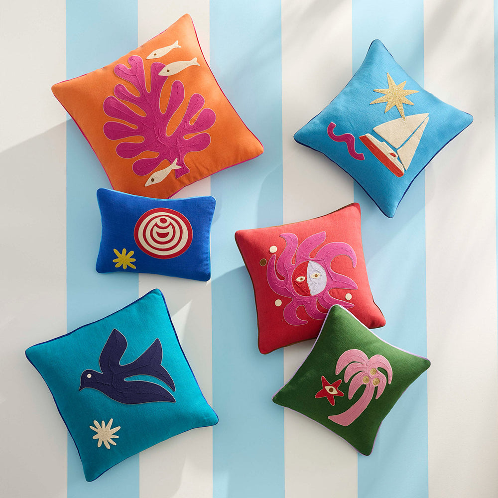Playa Palm Tree Pillow Jonathan Adler