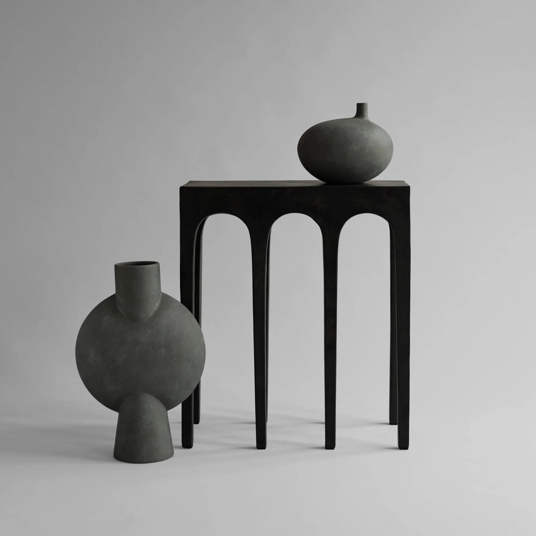 Sphere Vase Bubl, Hexa - Dark Grey Vases 101 Copenhagen   
