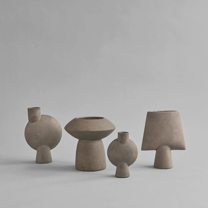 Sphere Vase Bubl, Medio - Taupe Vases 101 Copenhagen   