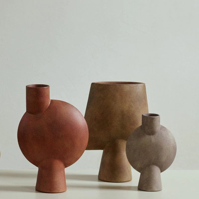 Sphere Vase Bubl, Mini - Taupe Vases 101 Copenhagen   