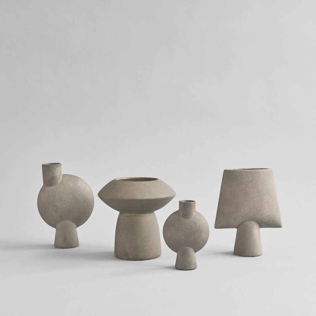 Sphere Vase Bubl, Mini - Taupe Vases 101 Copenhagen   