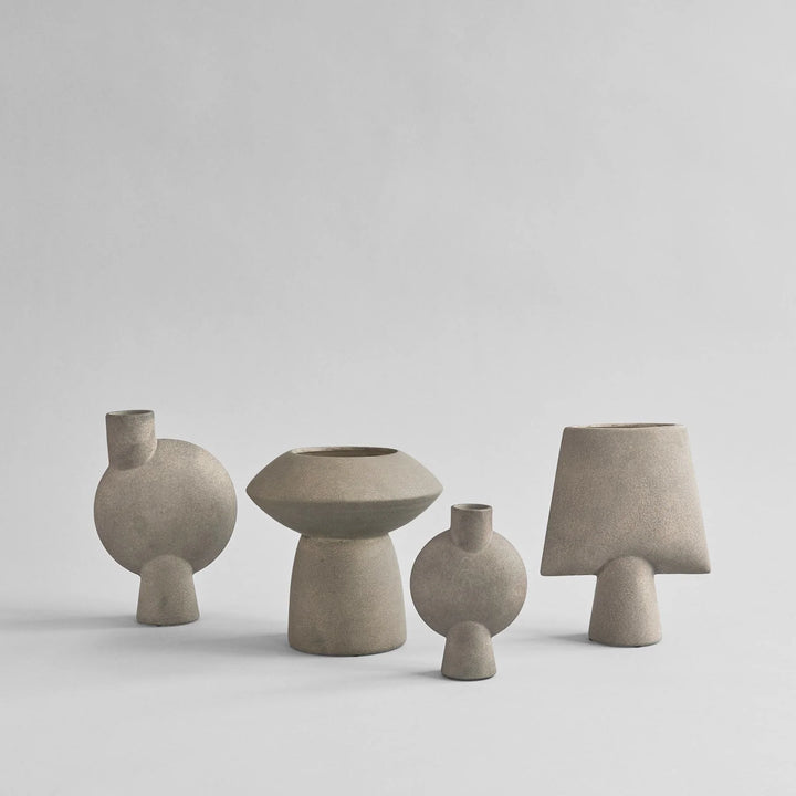 Sphere Vase Bubl, Mini - Taupe Vases 101 Copenhagen   