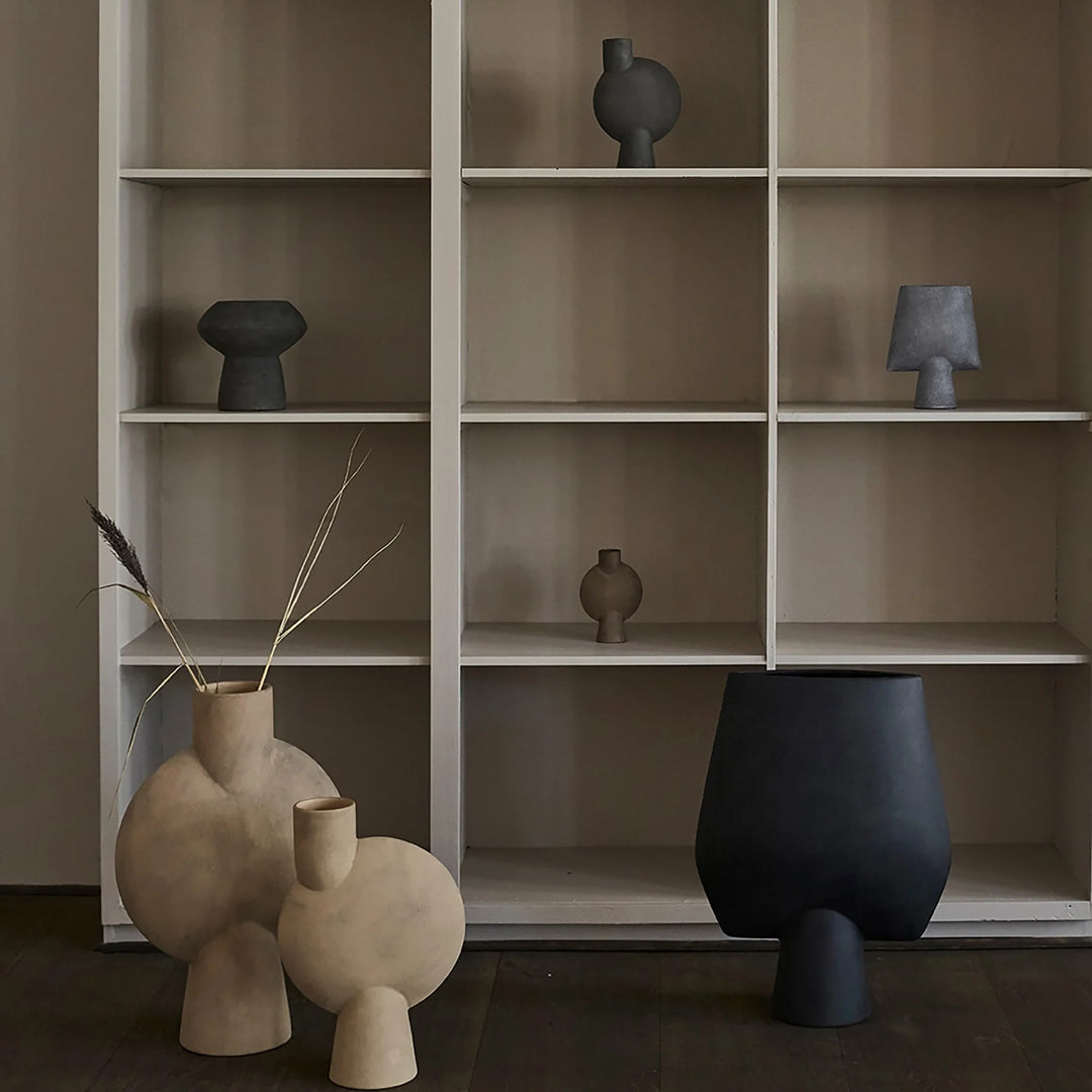 Sphere Vase Bubl, Mini - Taupe Vases 101 Copenhagen   