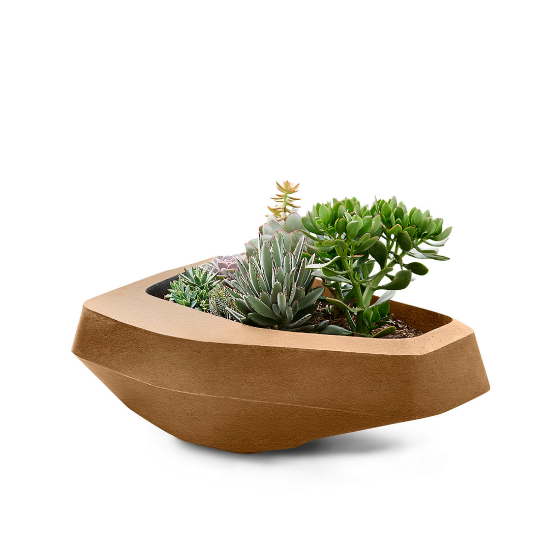 Steen Planter – Medium Outdoor Planters Indigenus Nutmeg