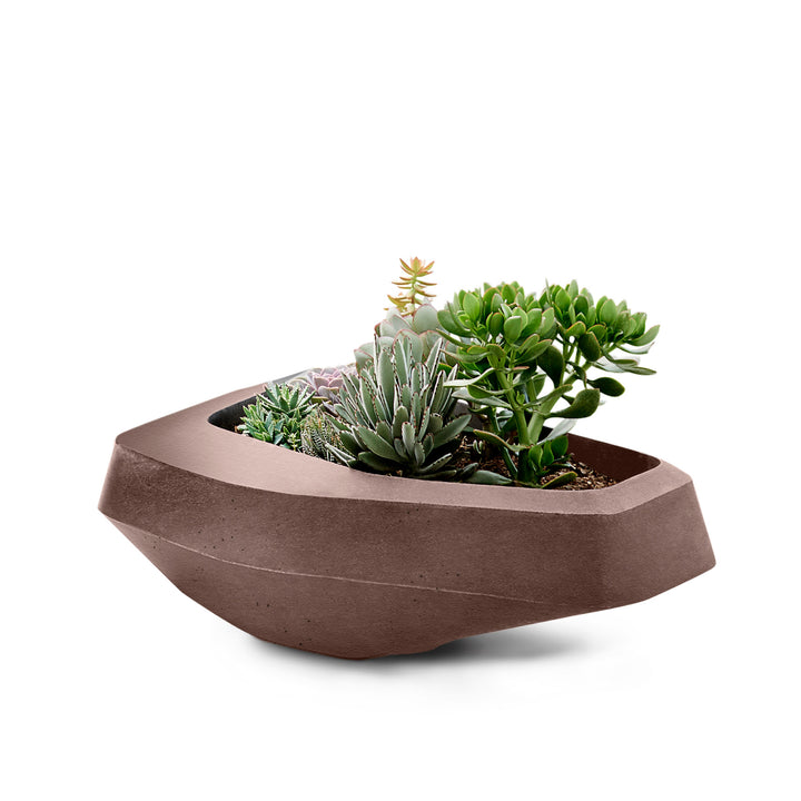 Steen Planter – Medium Outdoor Planters Indigenus Brown