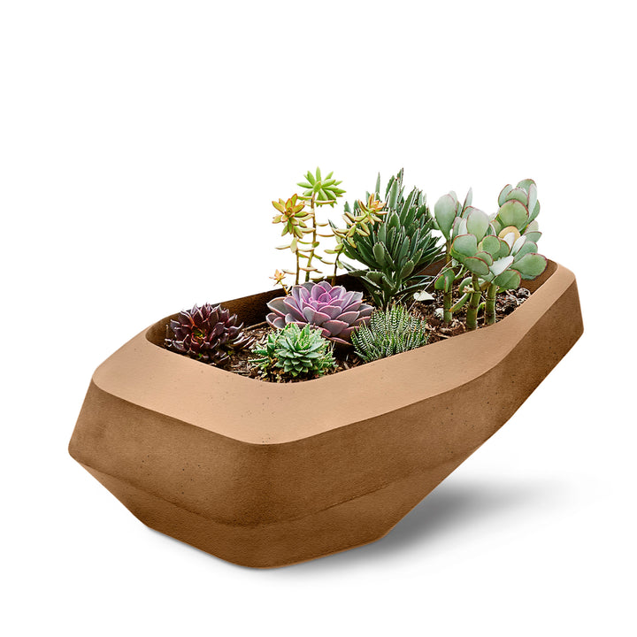 Steen Planter – Large Outdoor Planters Indigenus Nutmeg