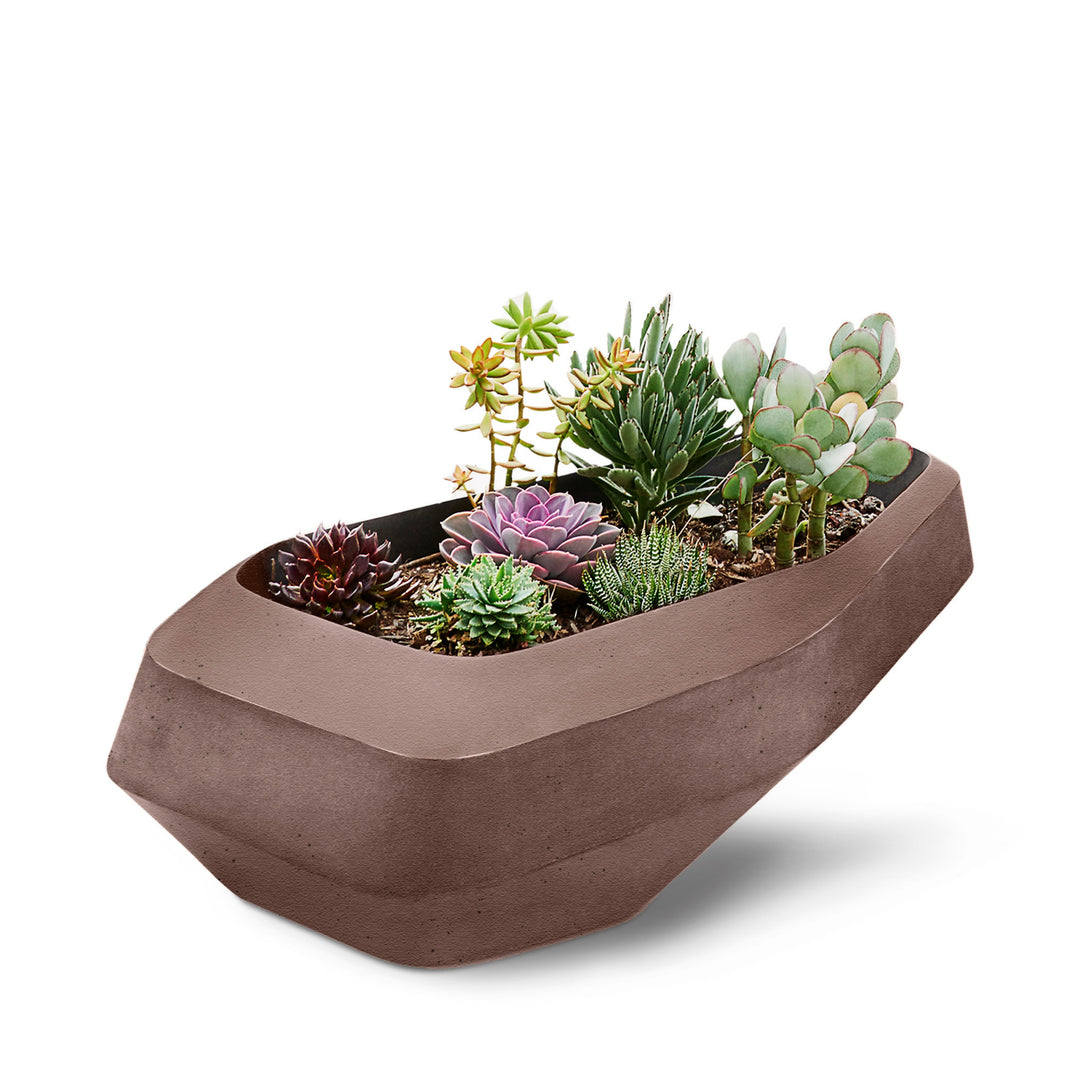 Steen Planter – Large Outdoor Planters Indigenus Brown