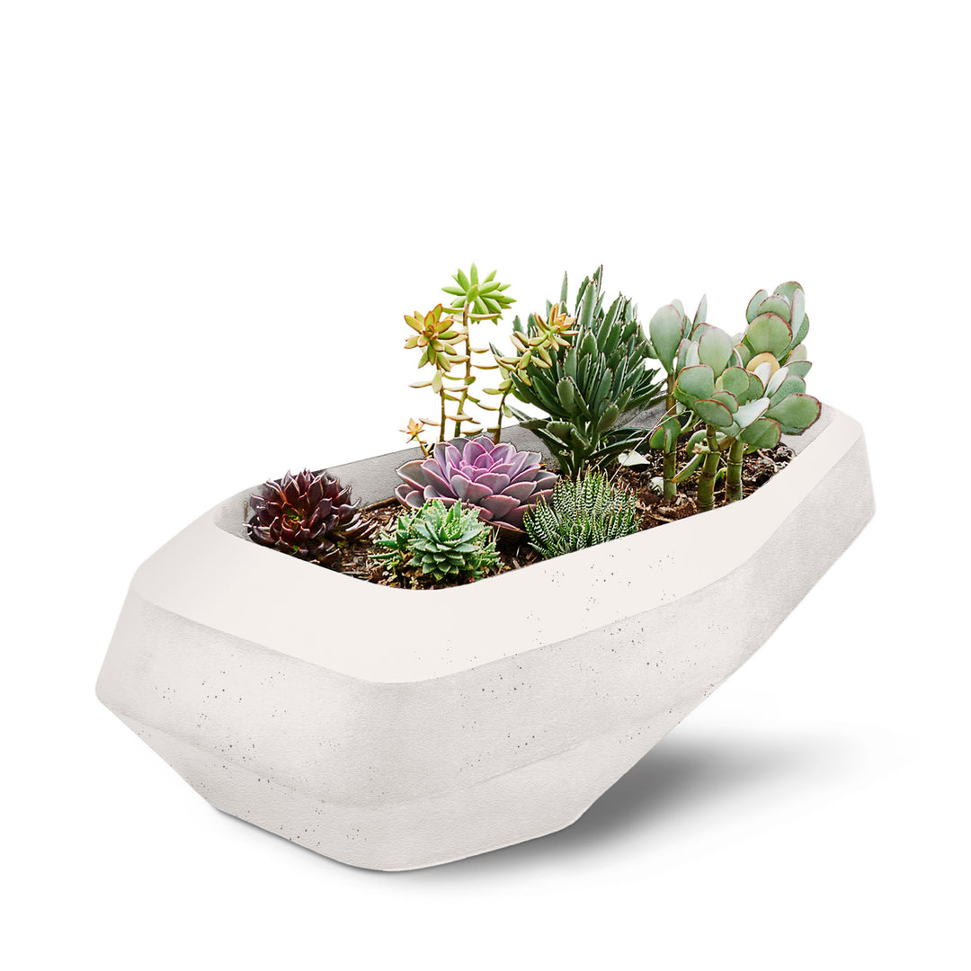 Steen Planter – Large Outdoor Planters Indigenus White