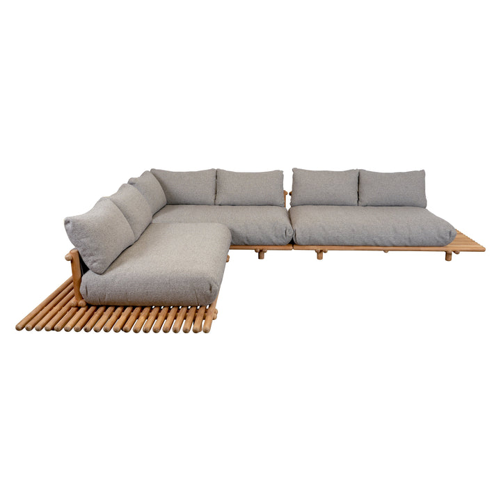 Sticks Platform Large Sofa Outdoor Sofas Cane-line Teak Light Brown Cane-Line Rise