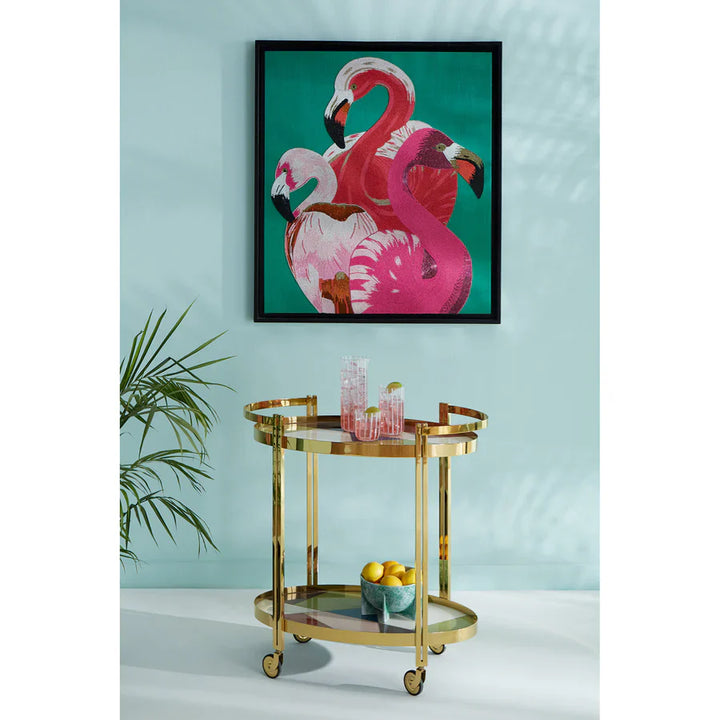Flamingo Beaded Art Jonathan Adler