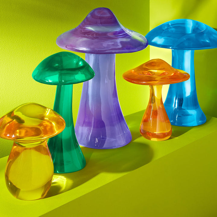 Yellow Acrylic Mushroom Objet Jonathan Adler