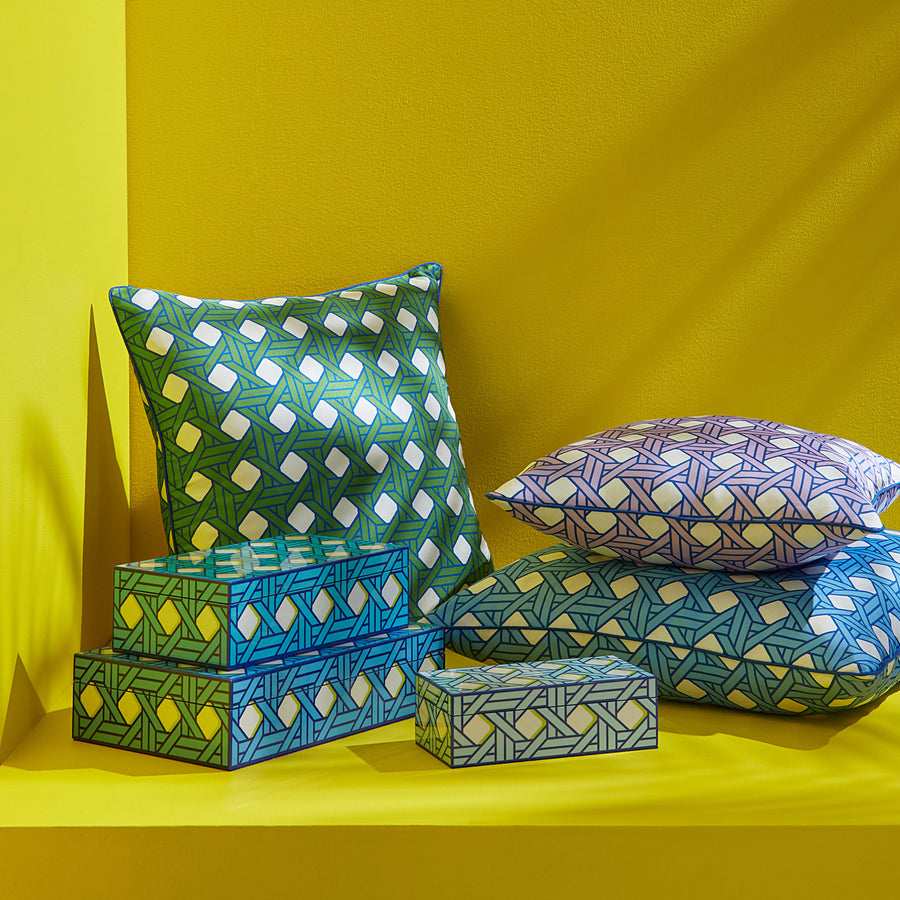 Medium Basketweave Lacquer Box Jonathan Adler