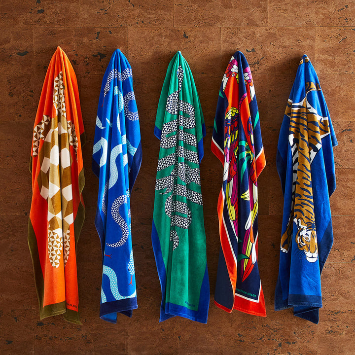 Parrots Beach Towel Jonathan Adler