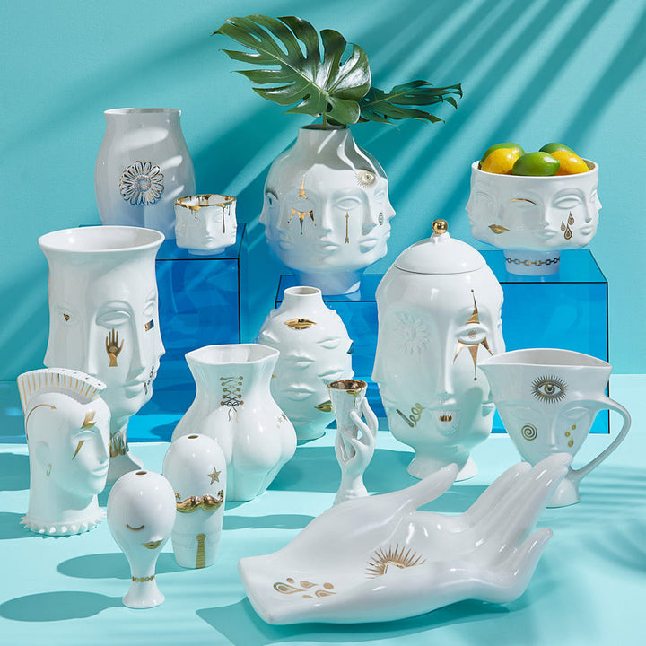 Gilded Mr. & Mrs. Muse Salt & Pepper Set Jonathan Adler