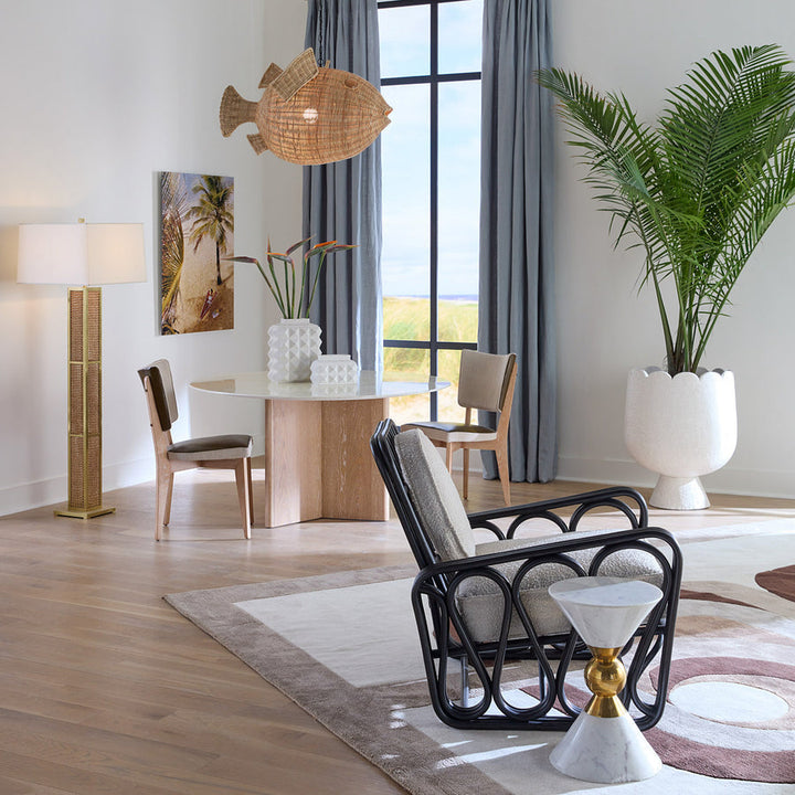 Charade Studded Low Vase Jonathan Adler