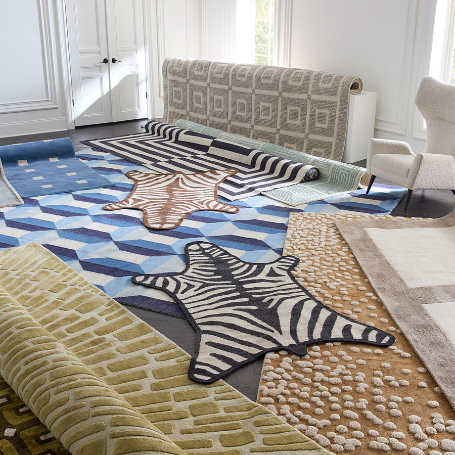 Zebra Flatweave Rug Jonathan Adler
