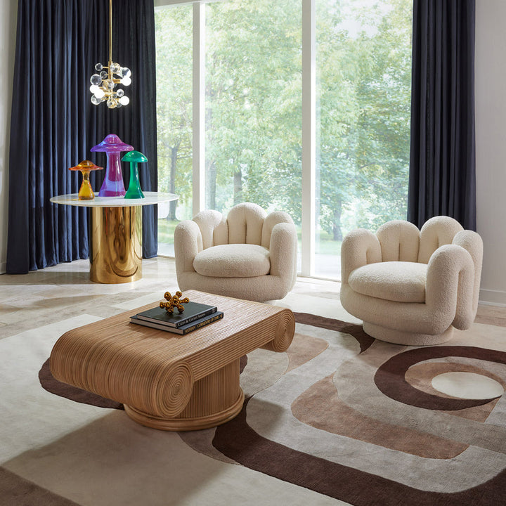 Serpentine Swivel Chair Jonathan Adler