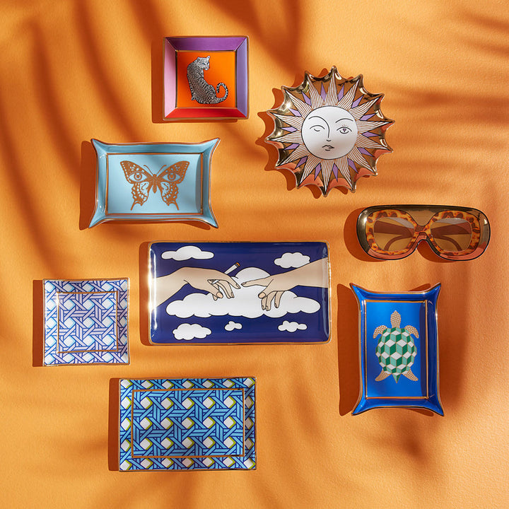 Basketweave Square Tray Jonathan Adler