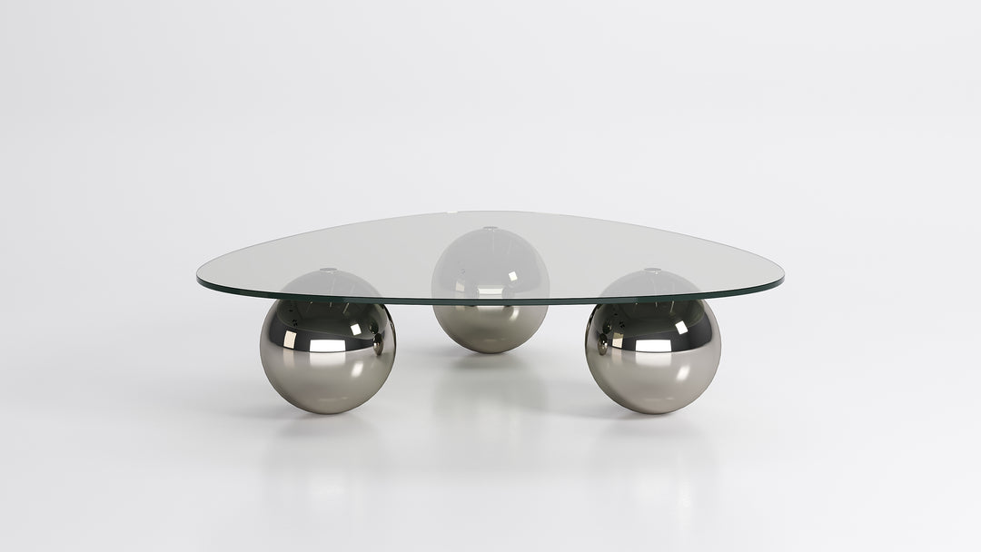 Sumito Cocktail Table - Spheres In Chrome-plated Finish Coffee Tables Roche Bobois   