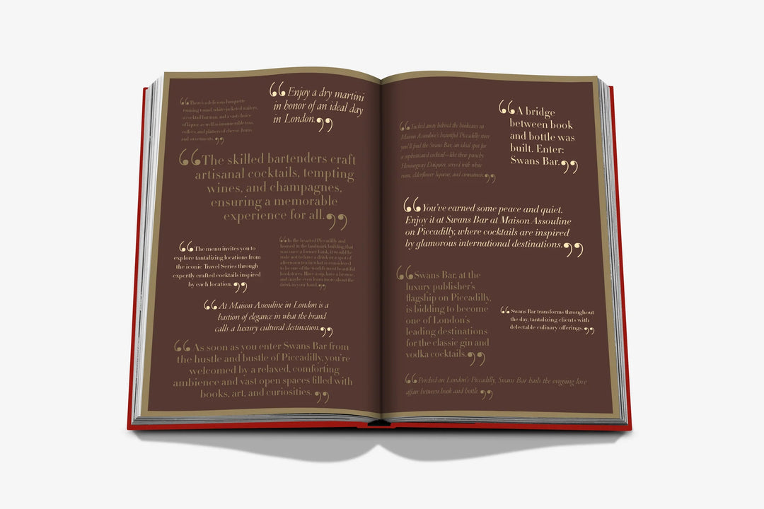 Swans Bar Book Print Books Assouline