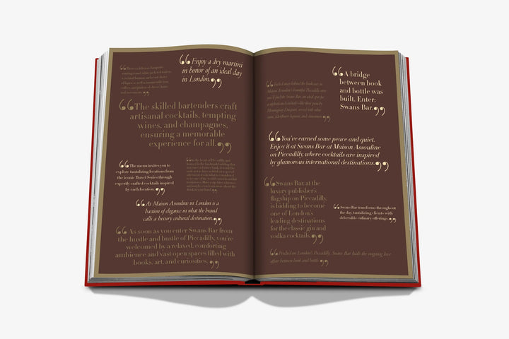 Swans Bar Book Print Books Assouline
