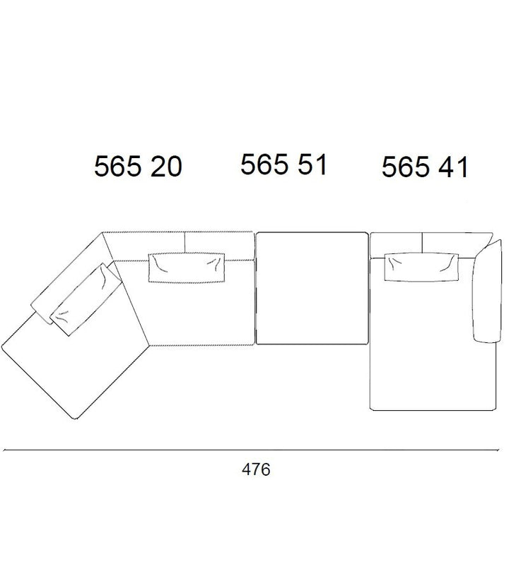Sengu Bold Sofa Sectional Cream Sofas Cassina   