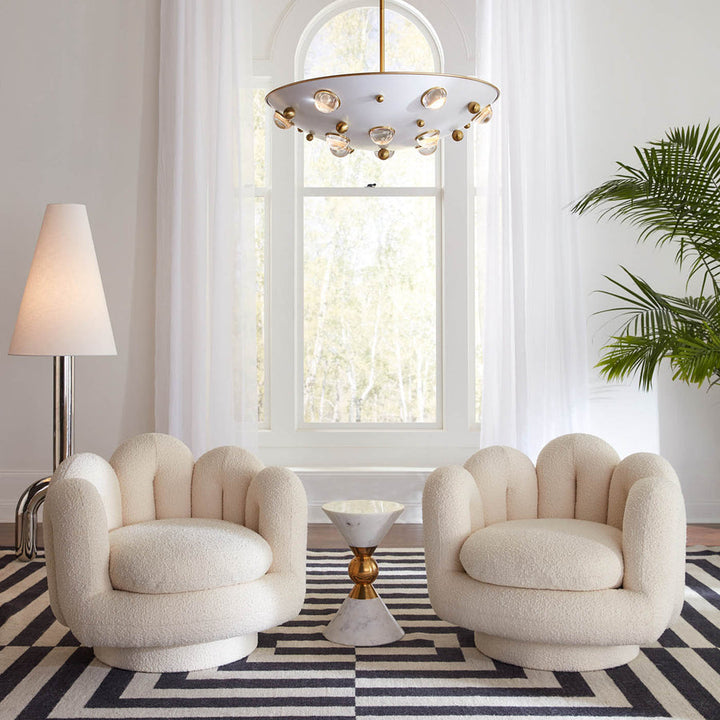Serpentine Swivel Chair Jonathan Adler