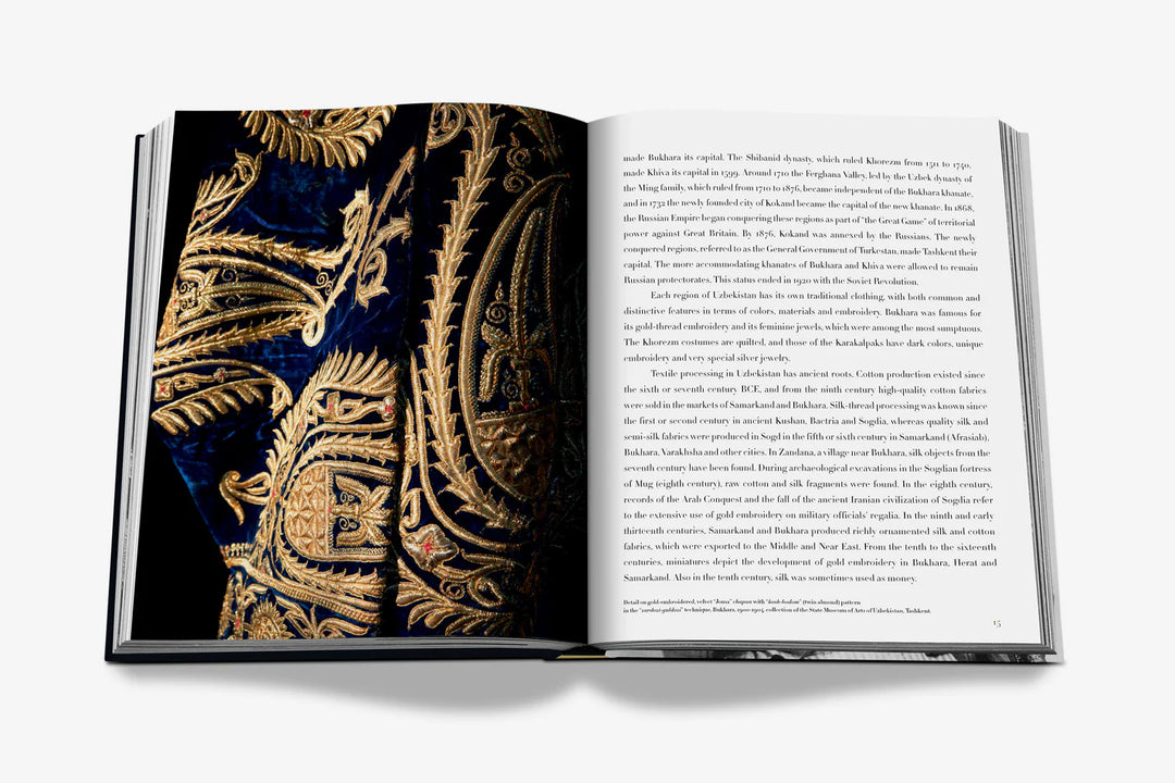 Uzbekistan Silk & Gold: The Magnificent Art of Costume Book Print Books Assouline