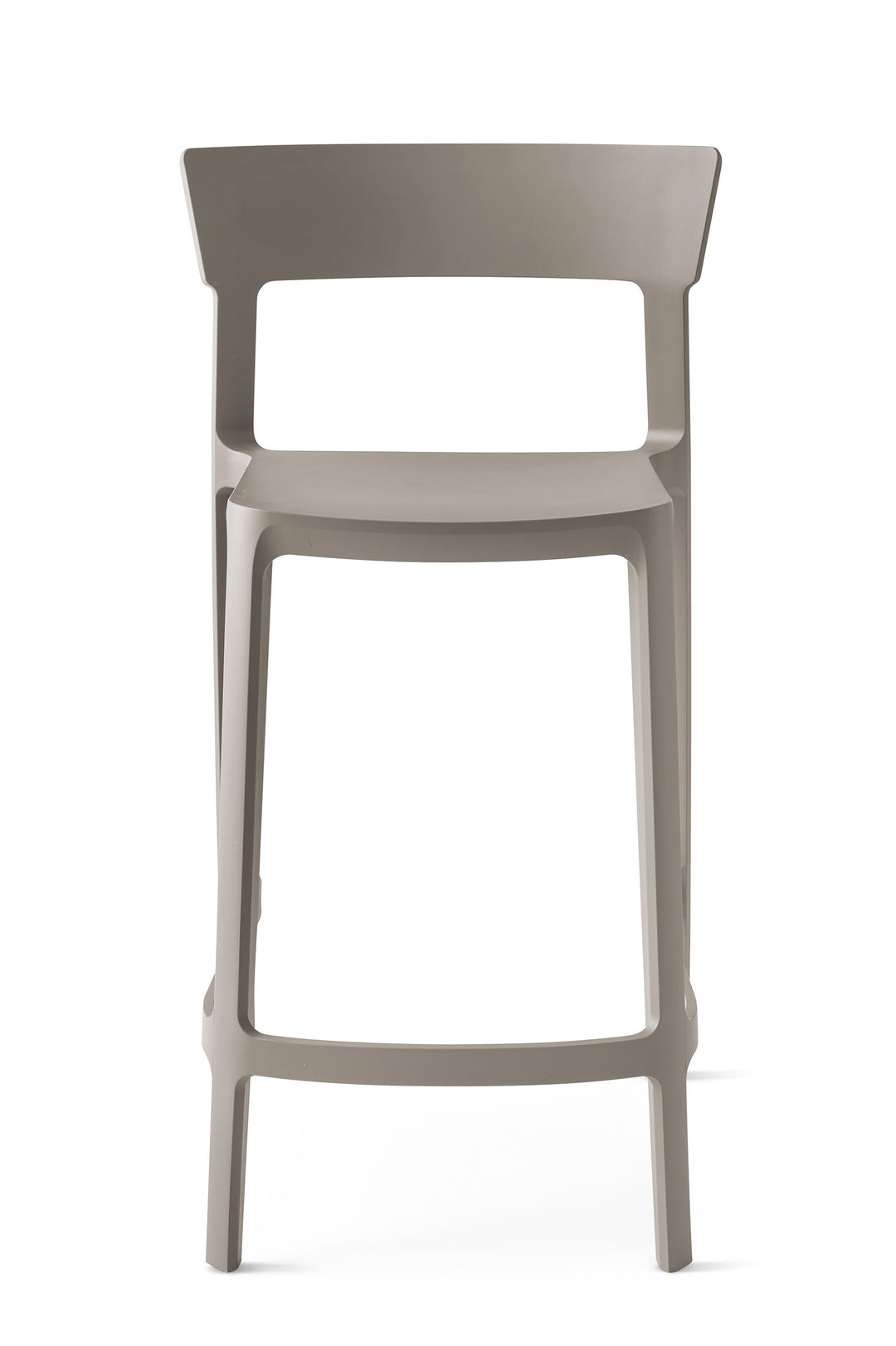 Skin Stool Matt Taupe  Calligaris   