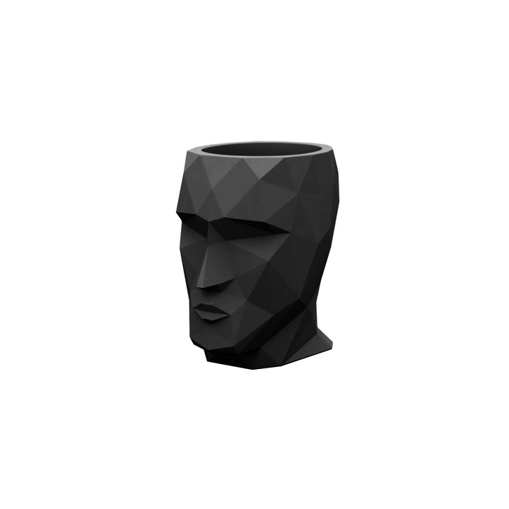 Adan Planter Outdoor Vondom Black Small: 11.75 in width