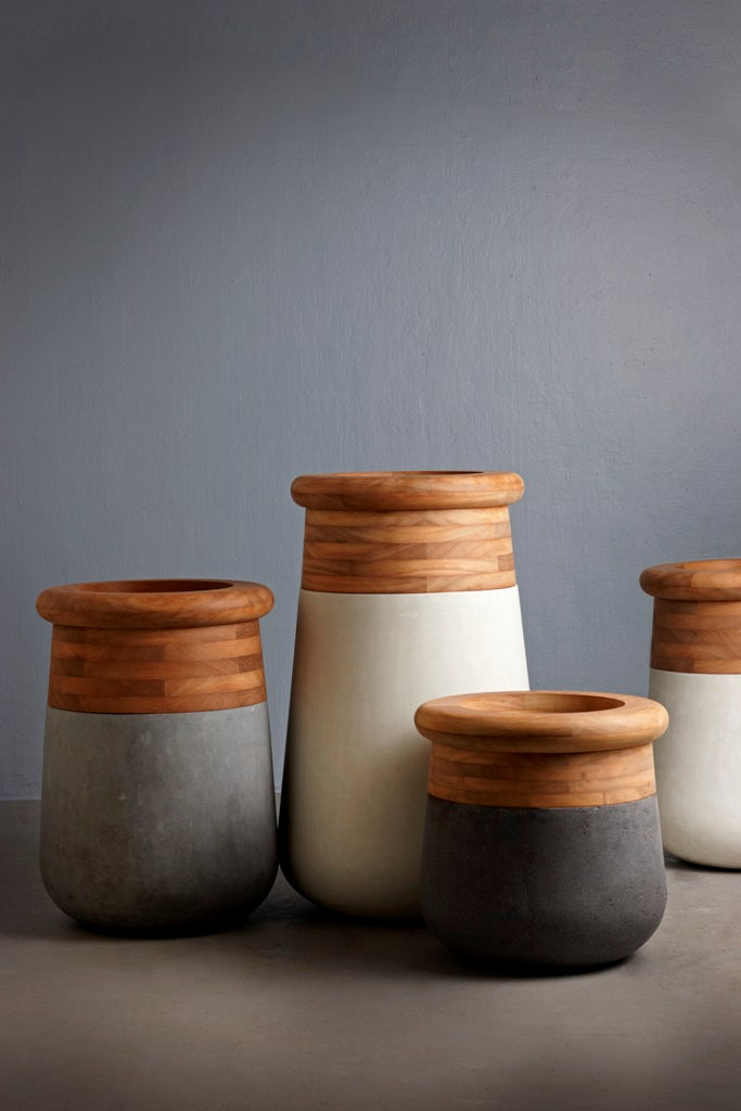 Soma Wood Planter – Small Outdoor Planters Indigenus