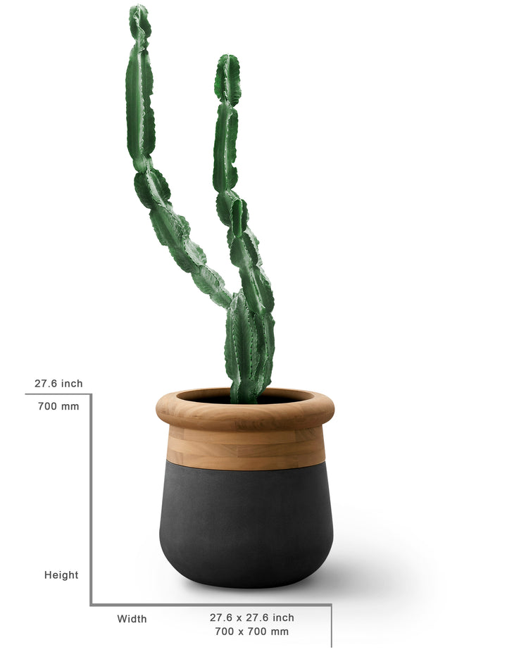 Soma Wood Planter – Small Outdoor Planters Indigenus