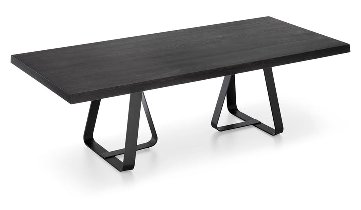Sunshine Table with Rectangular Top and Metal Base  Calligaris   