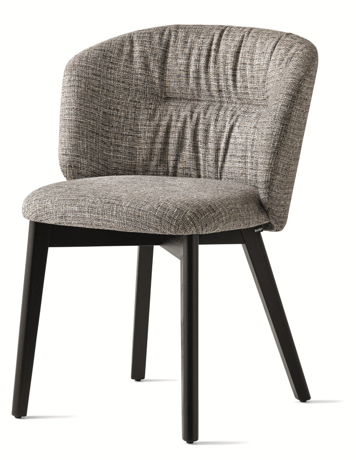 Sweel Dining Chair with Upholstery & Wood Options Calligaris