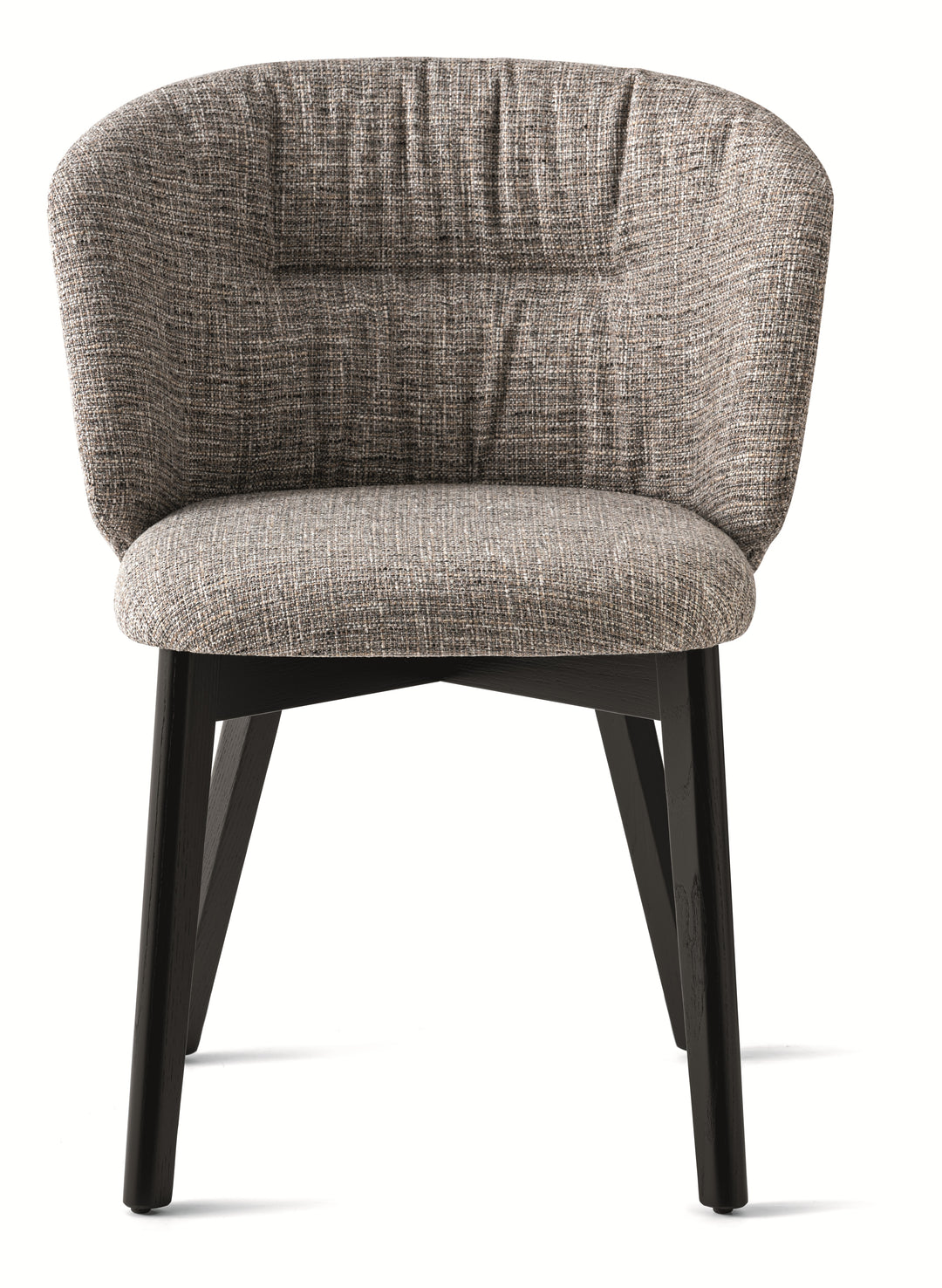 Sweel Dining Chair with Upholstery & Wood Options Calligaris Grey Matt Black