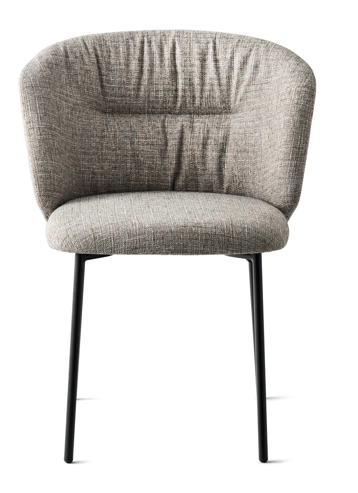 Sweel Dining Chair with Upholstery & Wood Options Calligaris Sand Matt Black