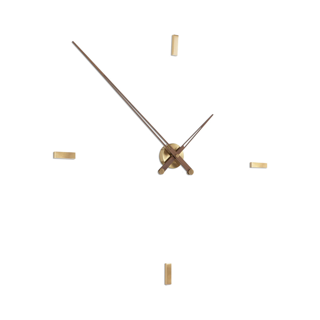 Tacon Wall Clock Wall Clocks Nomon Brass / Walnut 4 Large: 39.4 in width