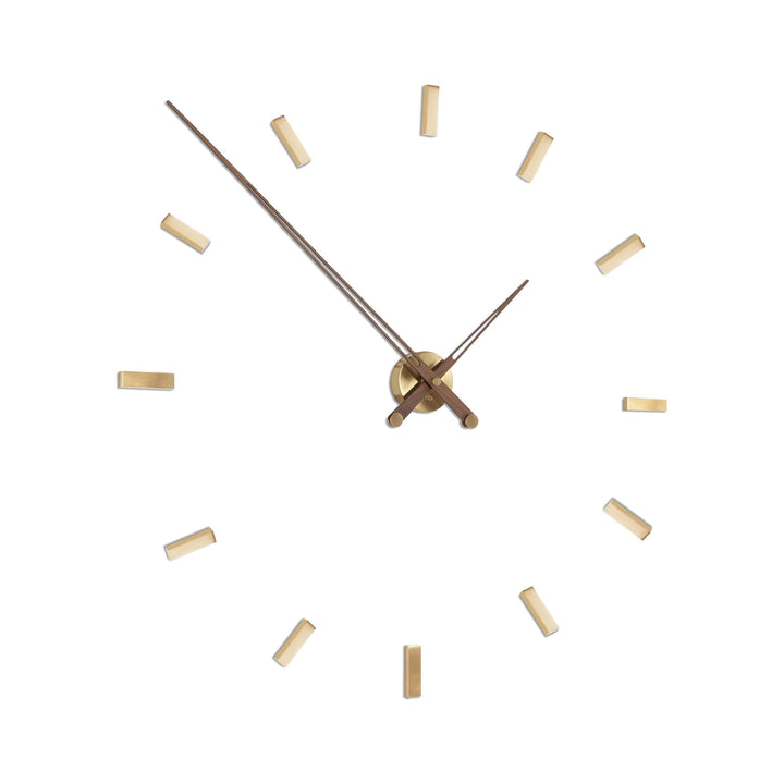 Tacon Wall Clock Wall Clocks Nomon Brass / Walnut 12 Large: 39.4 in width