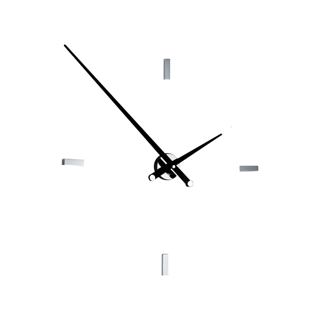 Tacon Wall Clock Wall Clocks Nomon Chrome / Black 4 Small: 29.1 in width