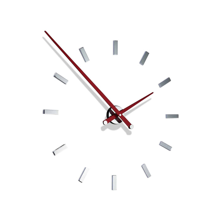 Tacon Wall Clock Wall Clocks Nomon Chrome / Red 12 Small: 29.1 in width